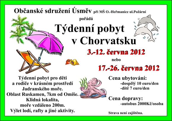 T�denn� pobyt v Chorvatsku